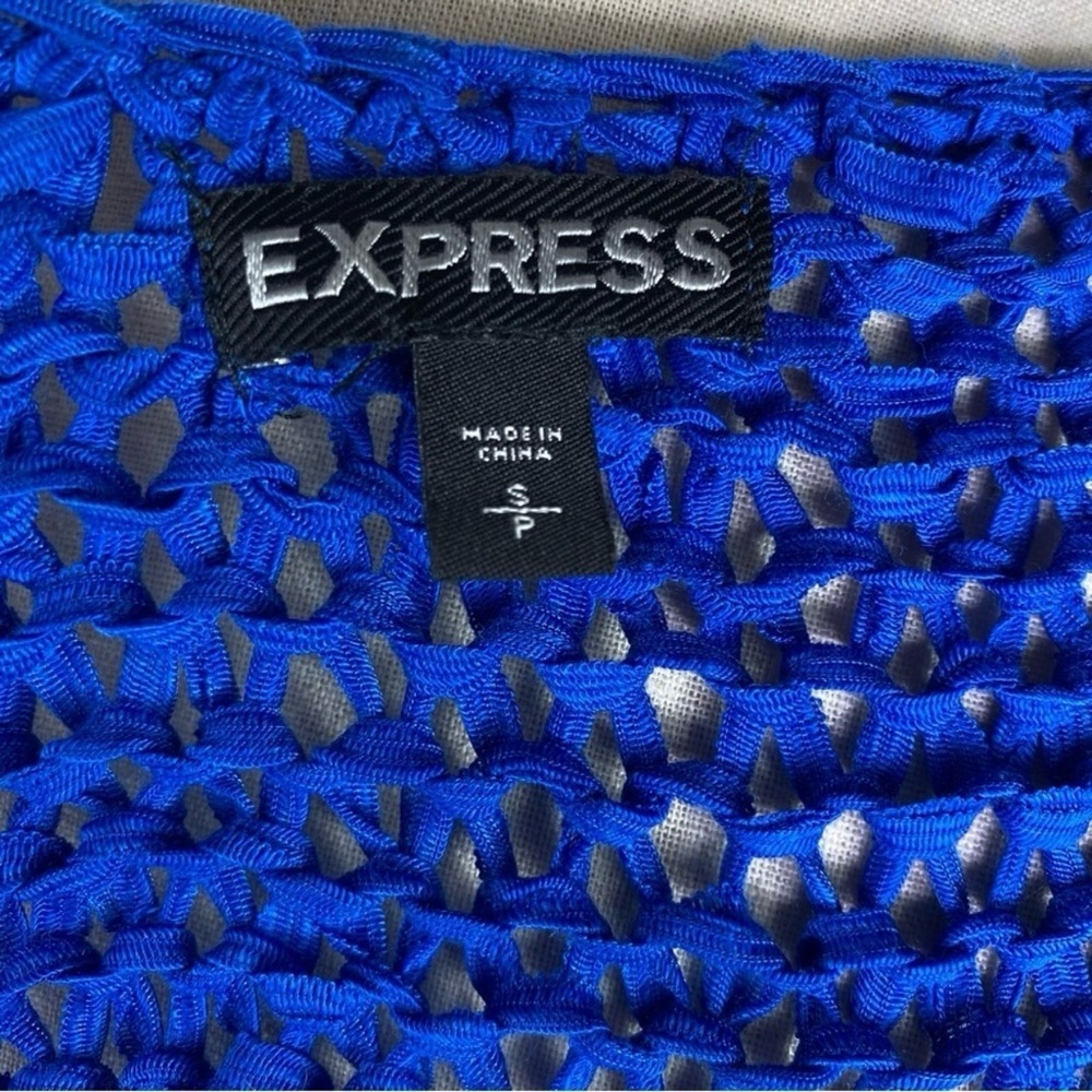 🚨LAST CHANCE Blue Knit Tank Top - Picture 5 of 5